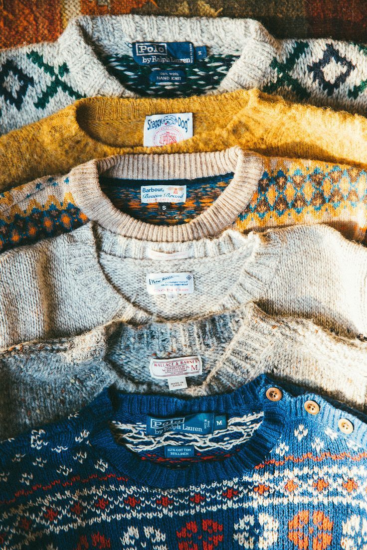 Men's vintage sweater collection — เสื้อสเวตเตอร์วินเทจผู้ชาย มือสอง Bangkok thrift shop
